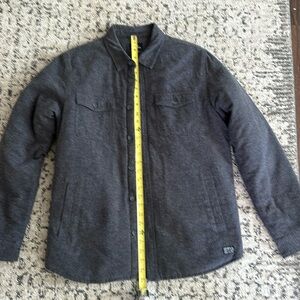 O’Neill Lined Insulated Flannel Jacket Coat Grey Men’s Winter Surf